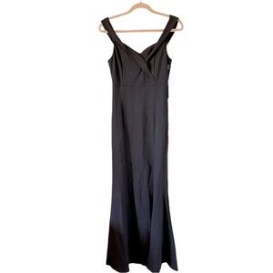 Forever21 Women’s Long Evening Dress Off the shoulder Black New Size Lar…